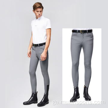 Breeches marcaíocht capall silicone glúine le póca